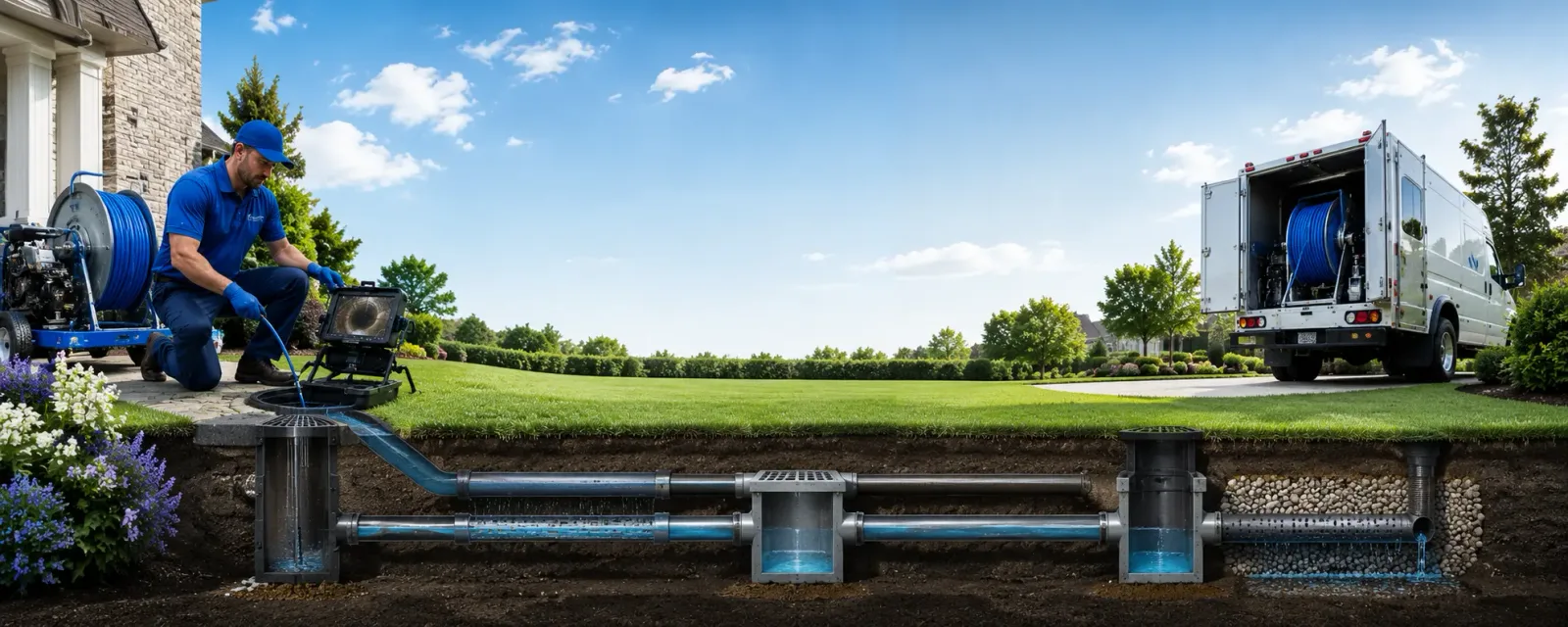 Outdoor drain cleaning information for Hightstown, NJ
